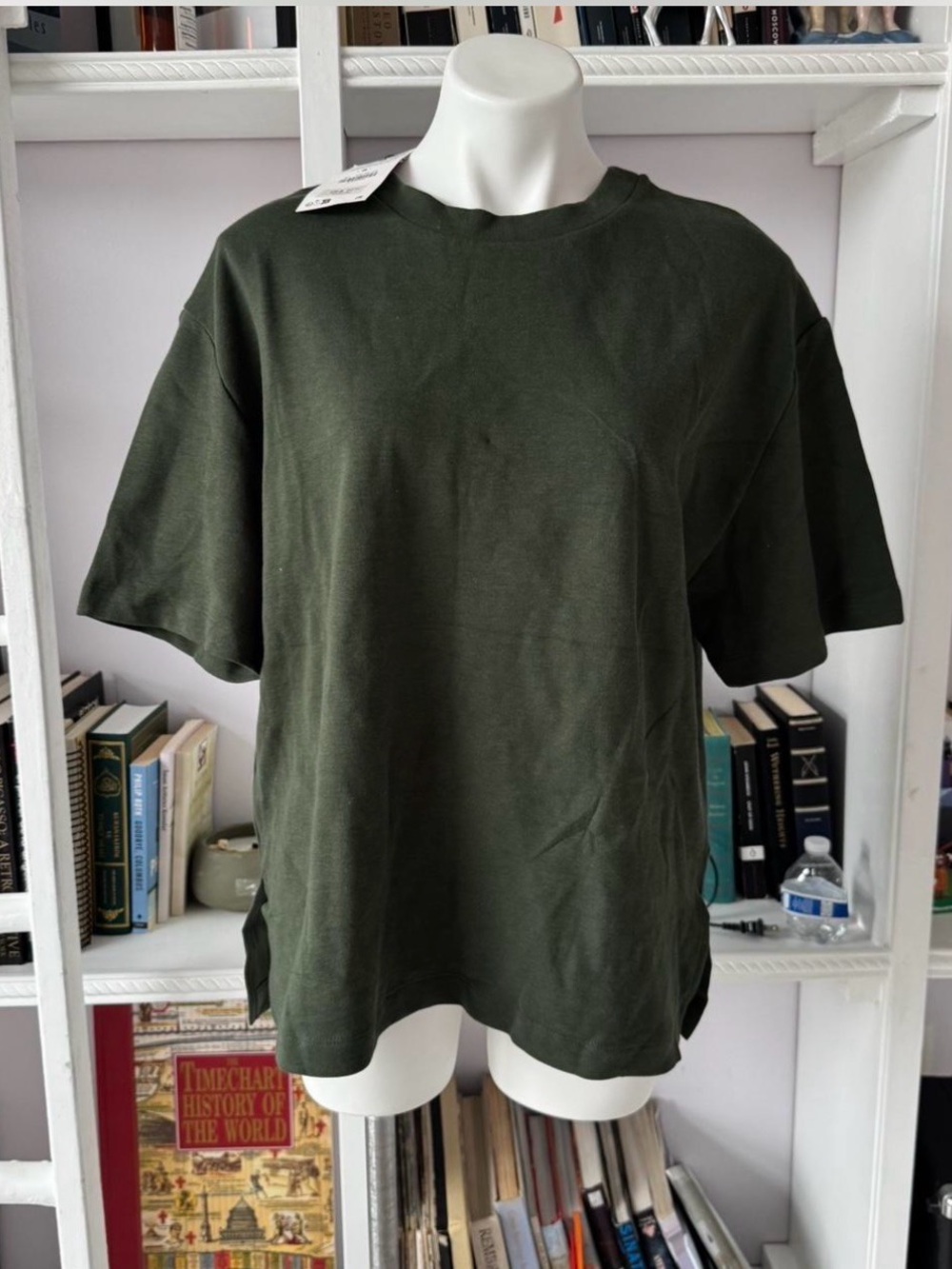 Zara Olive Green Short Sleeve Women's Tee
